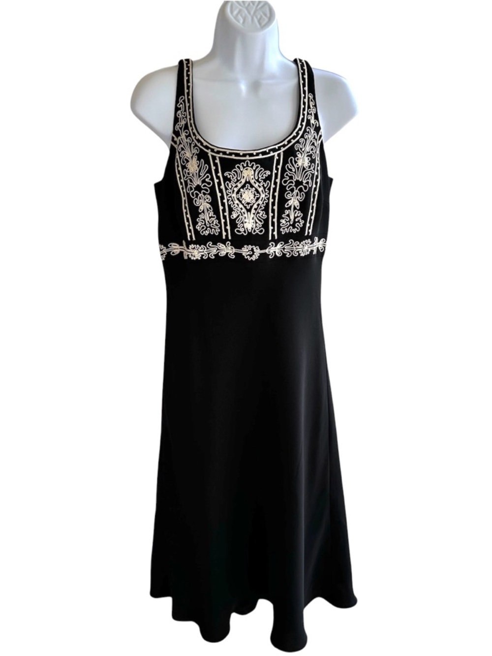 Maggy London Embroidered Midi Dress
